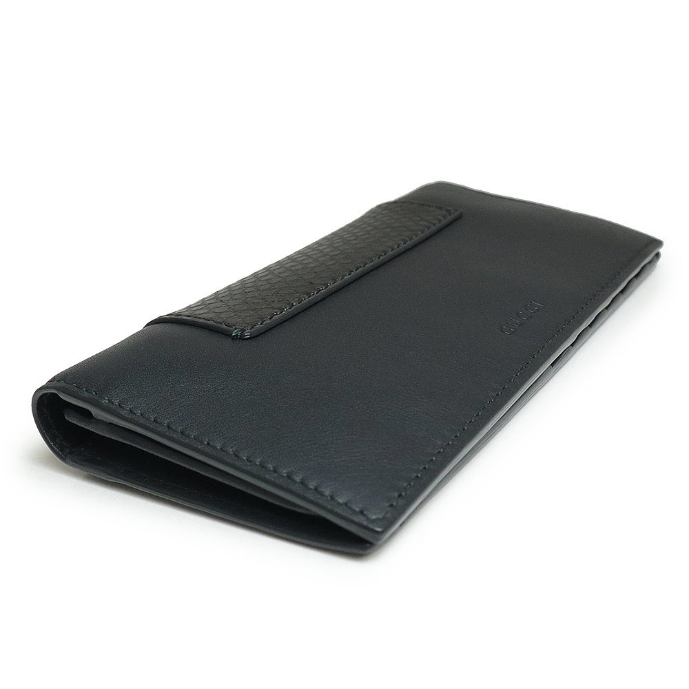 Gucci Python Wallet Fold Black Long Bill Exotic L… - image 6